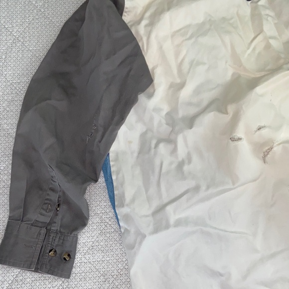 Men's Colorblock Casual Button-Down Shirt - Picture 5 of 8